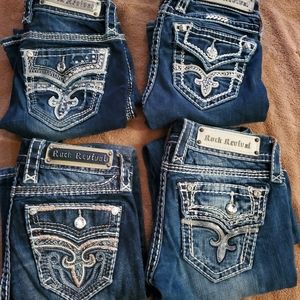 Rock Revival, boot cut, EUC, size 24, length 28-29. $45 each